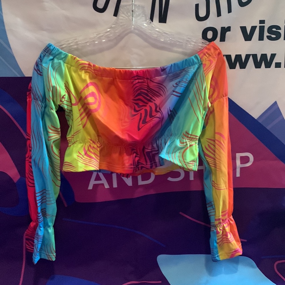 MultiColor Crop Women’s Crop Top